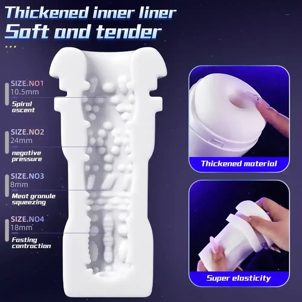 multi frequency pinch vibration masturbator