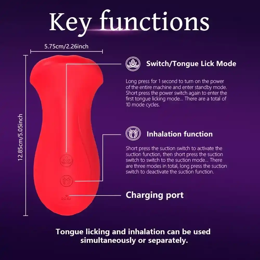 multi function oral sex toy silicone
