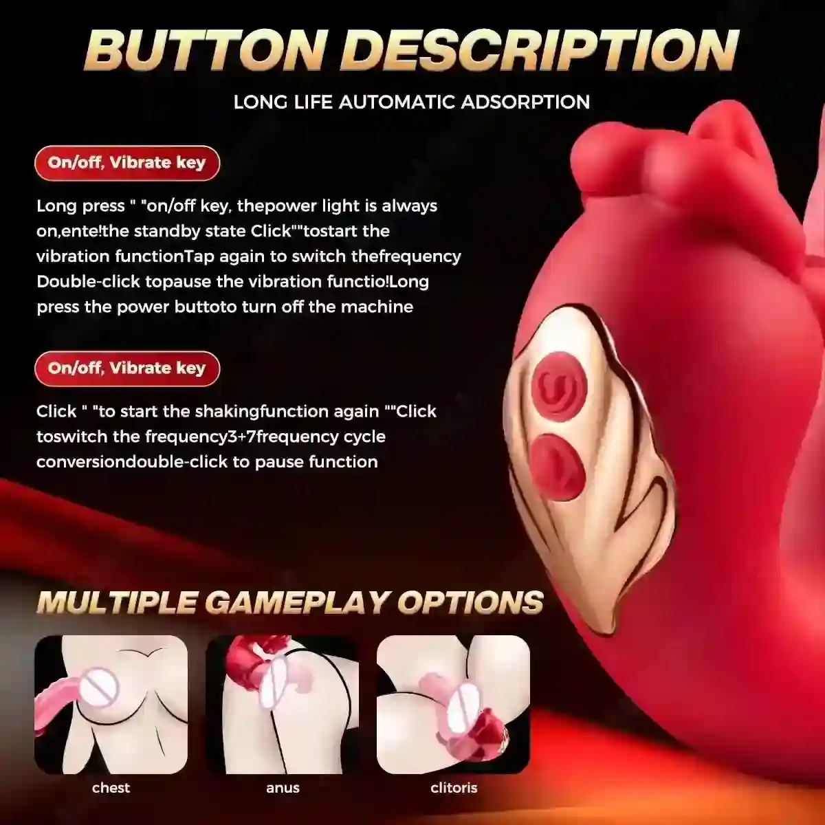 multi mode vibration wand massager