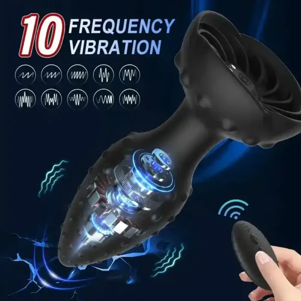 multi speed vibrating butt plug