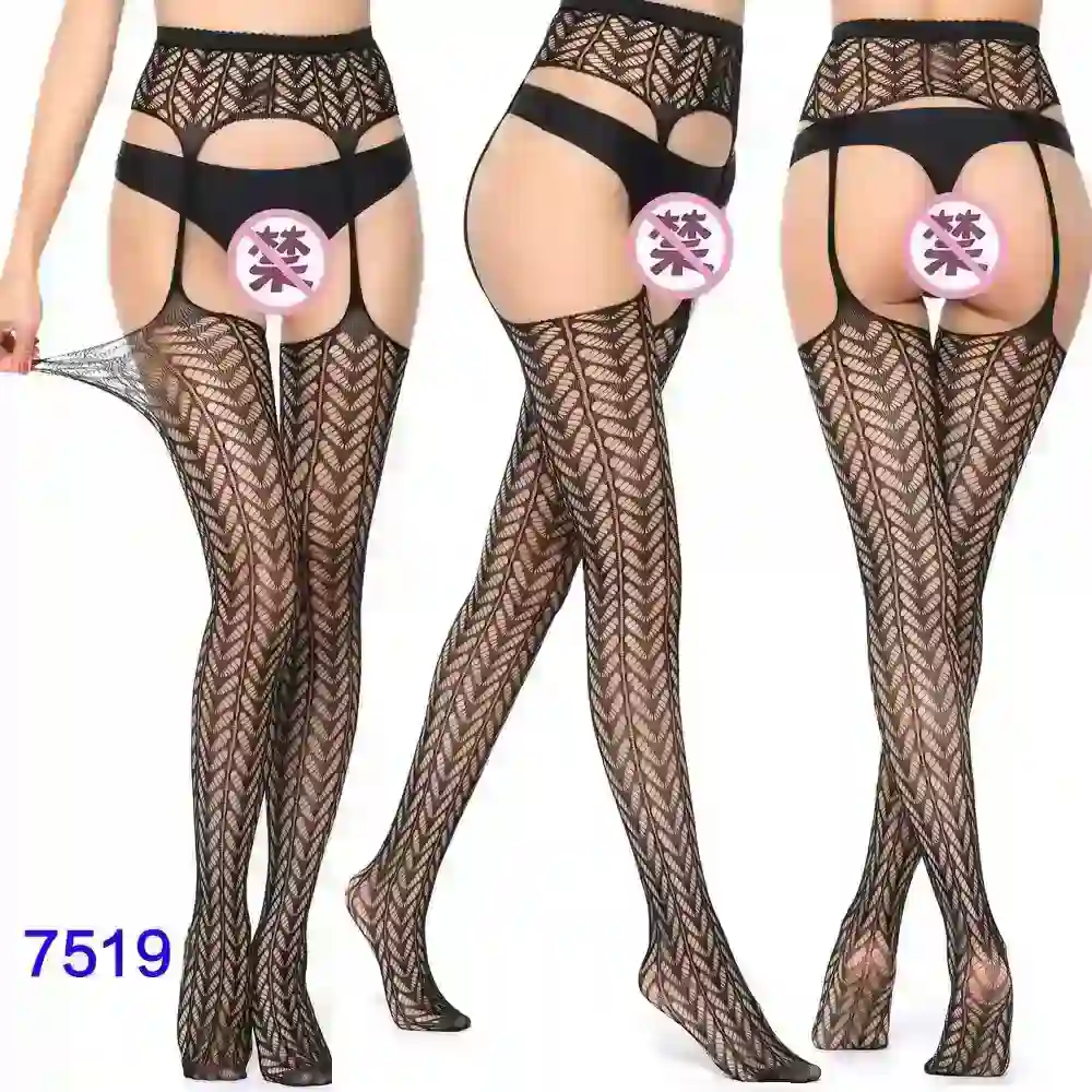 nylon fishnet leg wear classic black