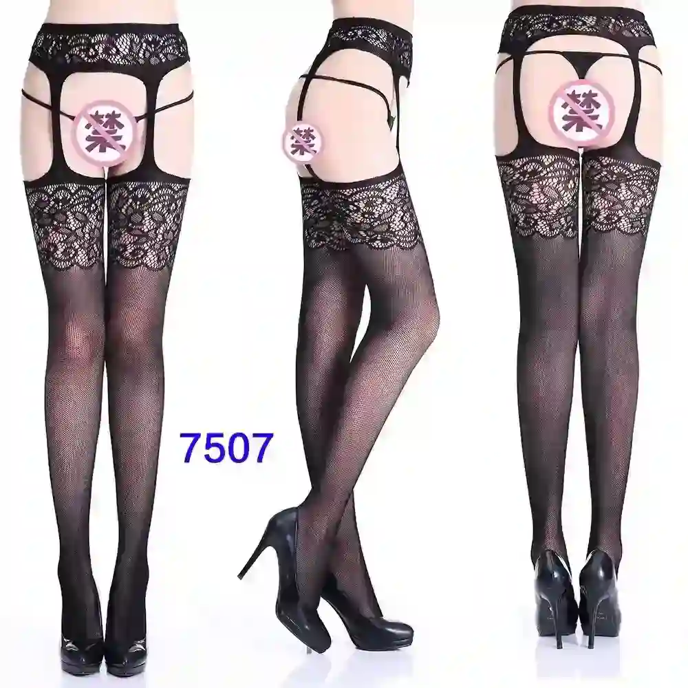 nylon fishnet lingerie black classic