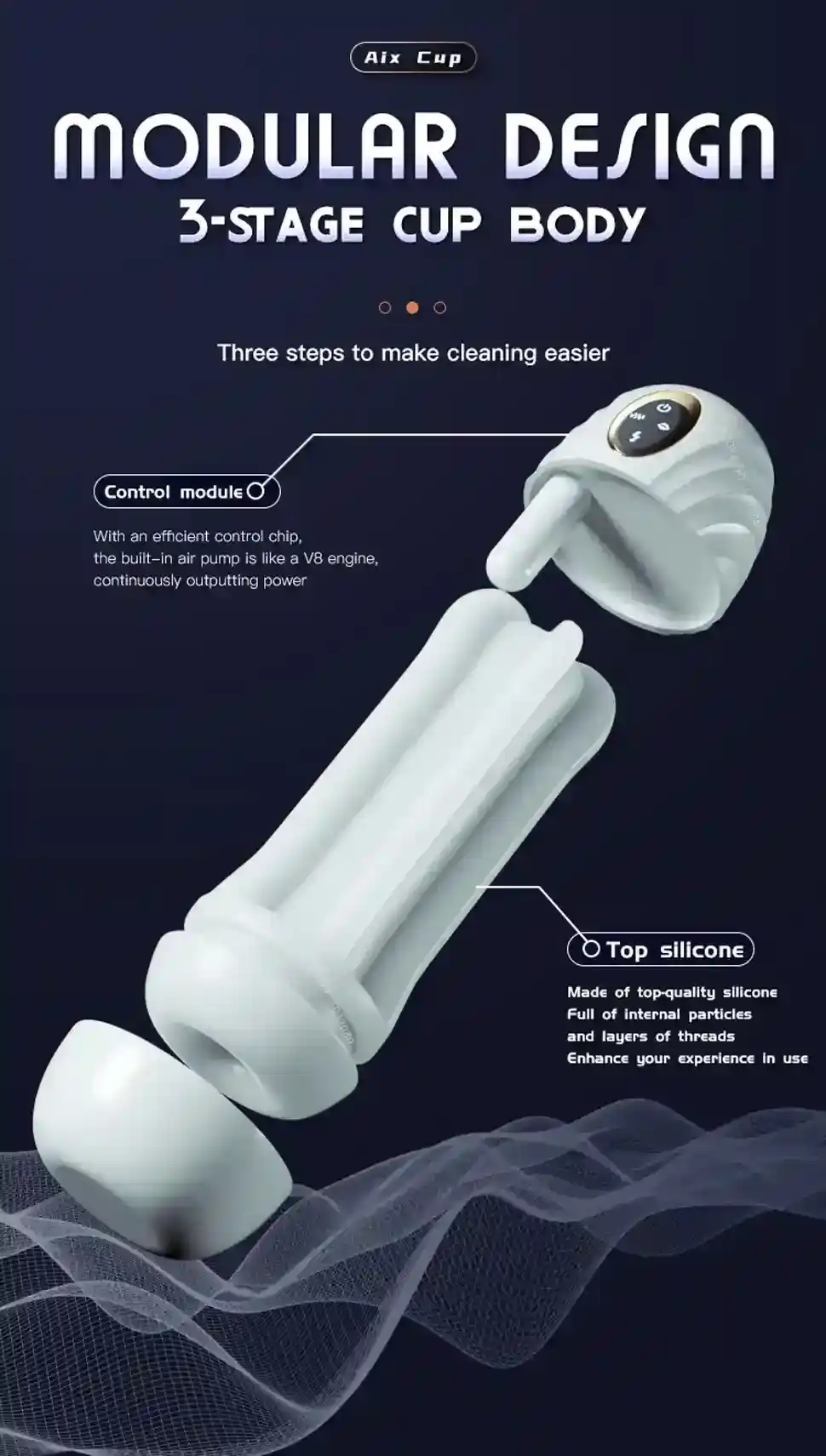 one button climax male masturbator