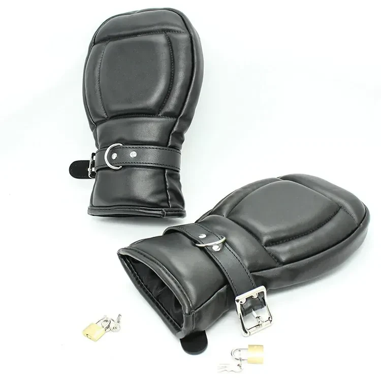 open bust faux leather restraint jacket