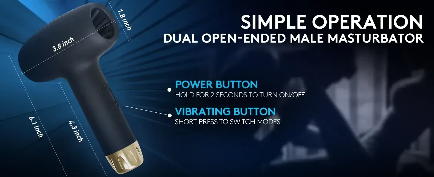 open ended automatic male vibrator