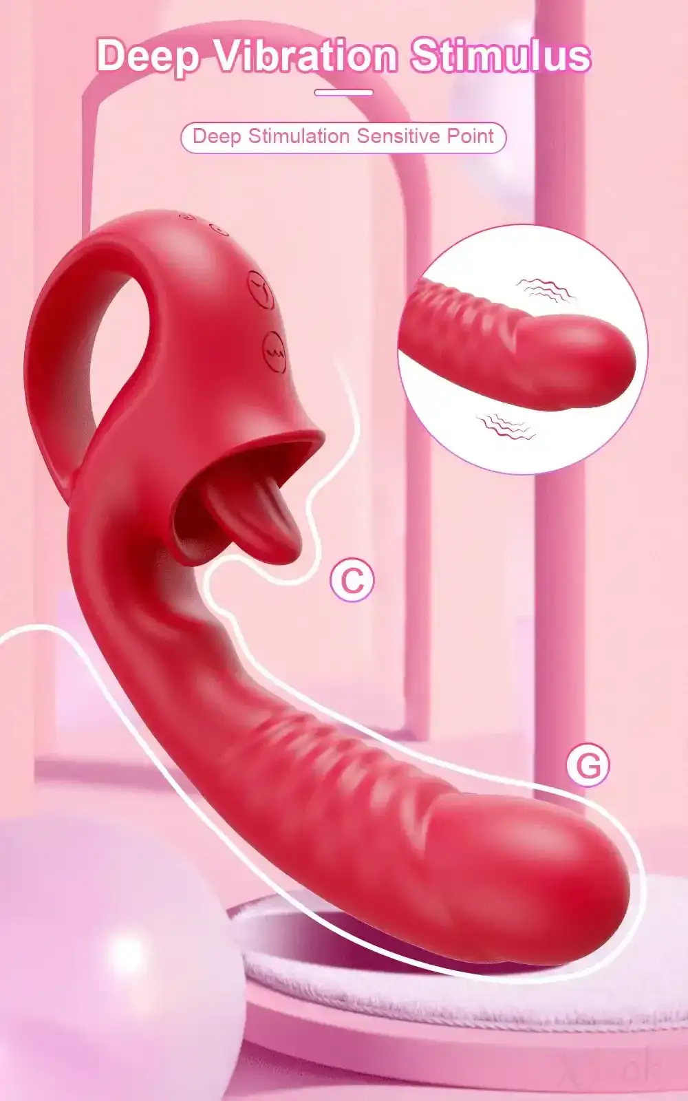 oral sensation dildo vibrator silicone