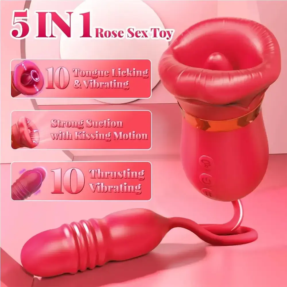 oral sex simulation vibrator pink