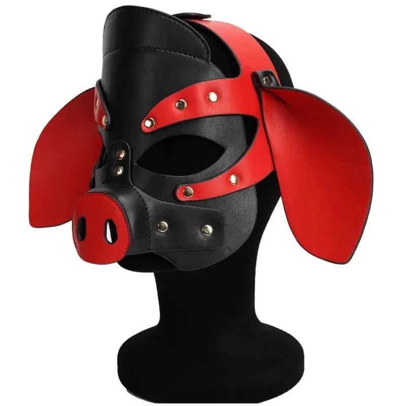pig head bdsm roleplay mask
