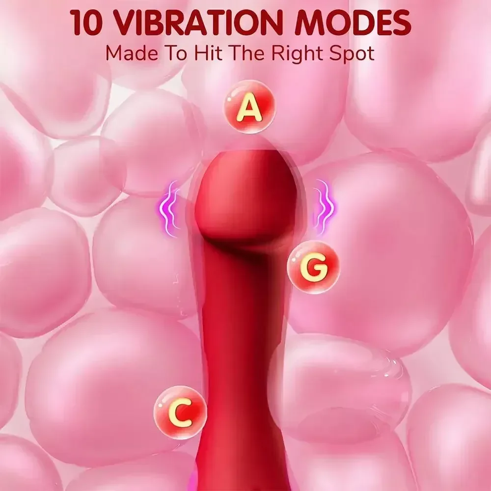 pink rose shaped clitoral vibrator 1