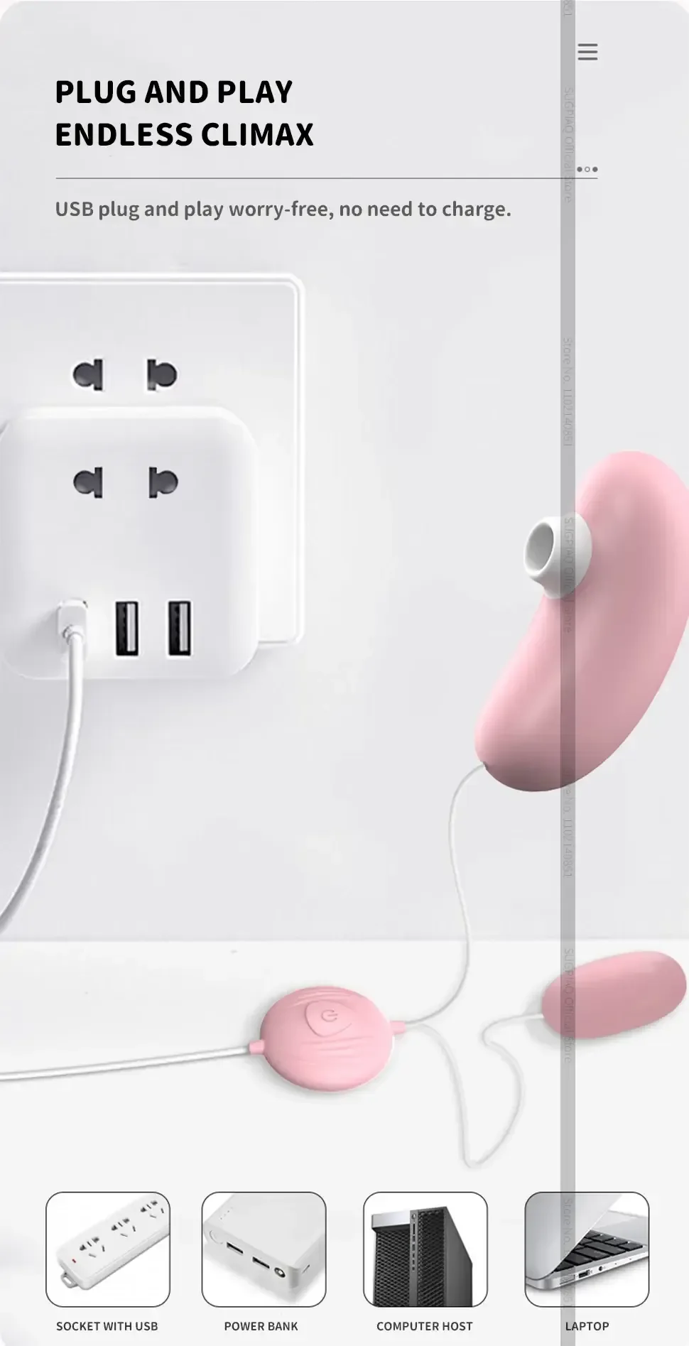 pink usb clitoral suction toy