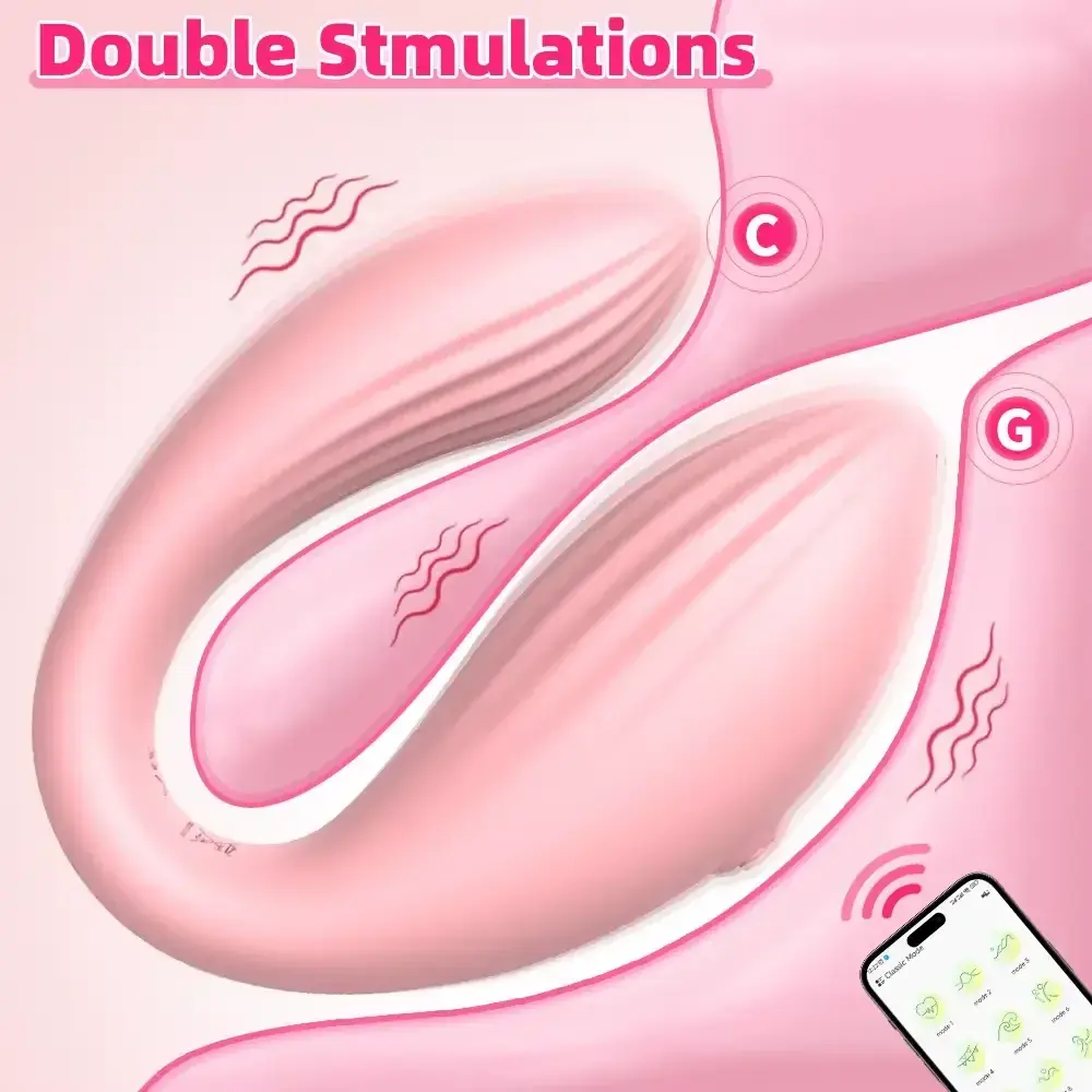pink wearable clitoral g spot vibrator