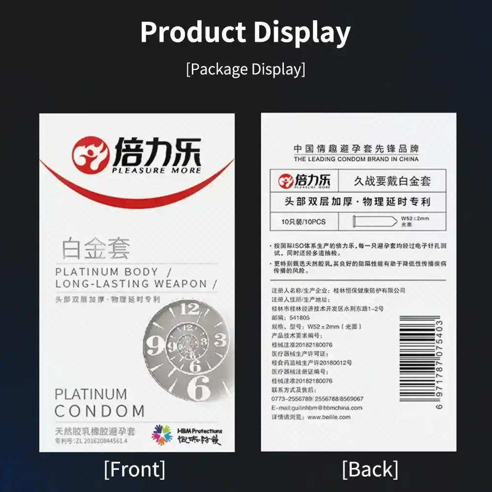 pleasure prolonging latex condoms for men