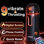 powerful thrusting vibrating silicone stroker