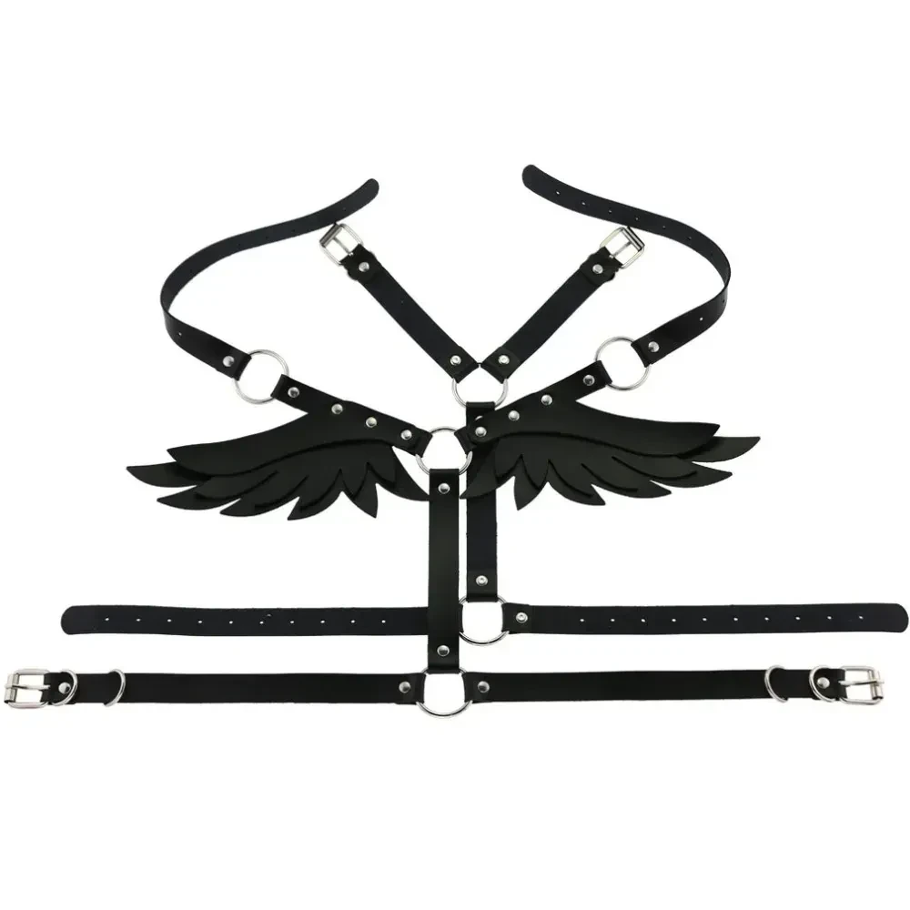 premium leather wing harness design