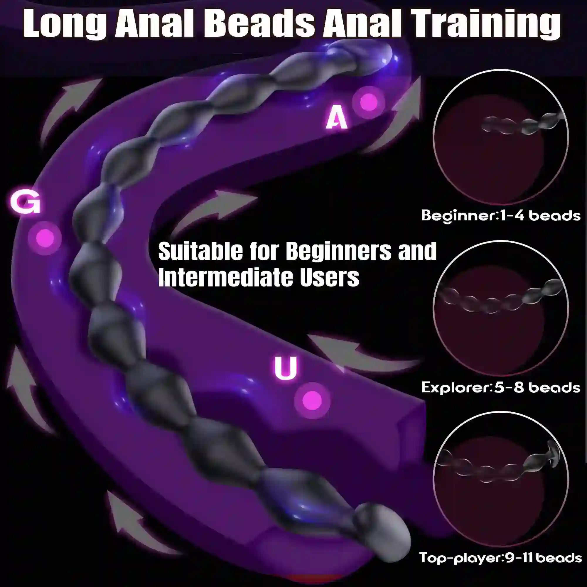 progressive pleasure anal beads set 1