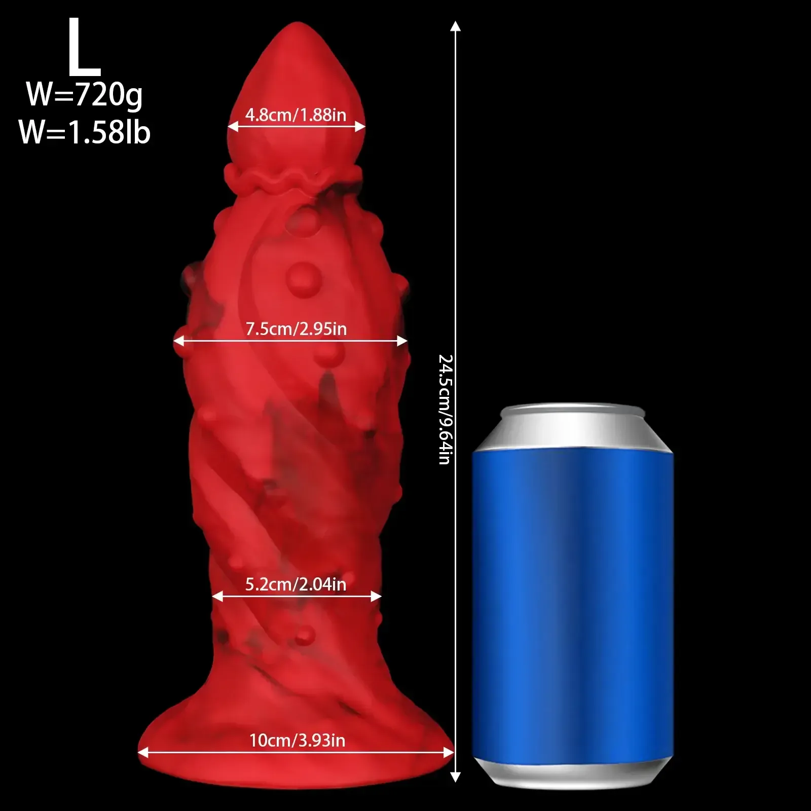 progressive size silicone anal plug