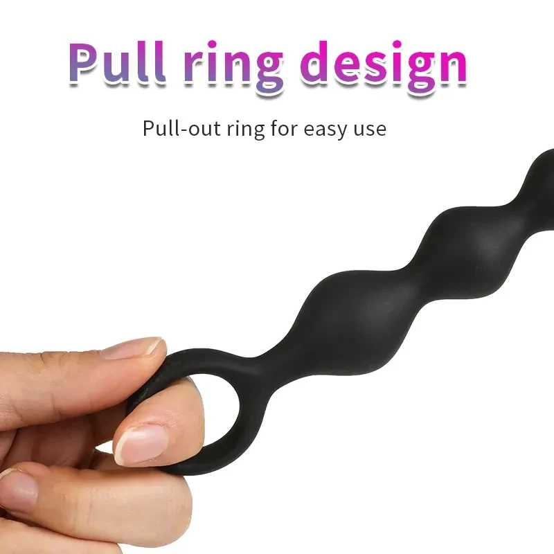 prostate massager black silicone