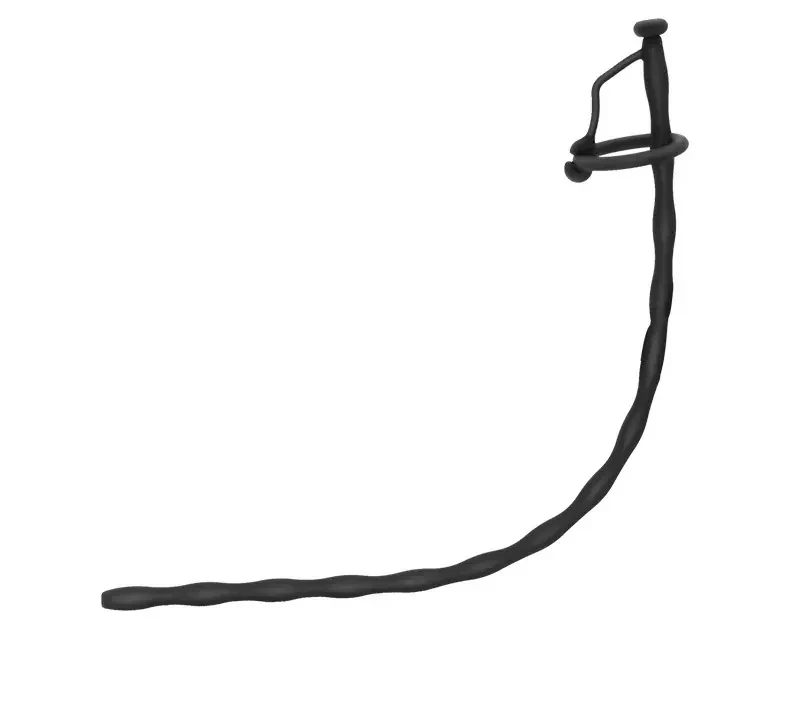 prostate massager hollow silicone tube