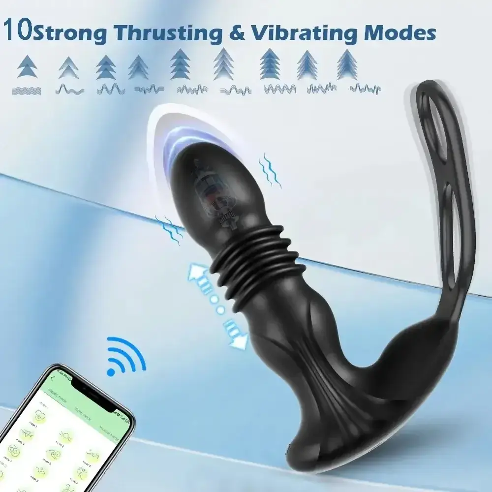 prostate pleasure device thrusting action