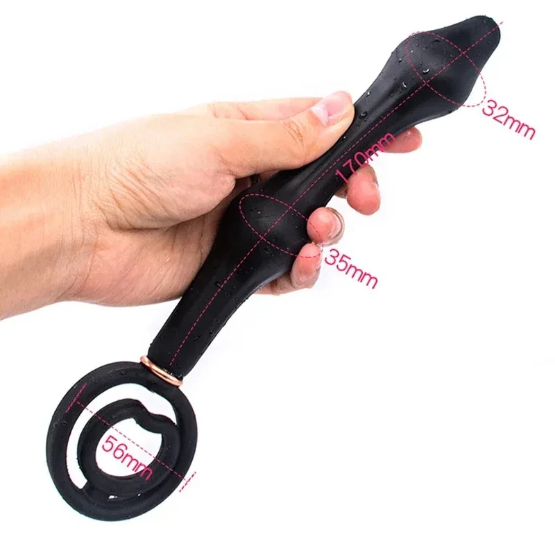 pump action expandable anal plug