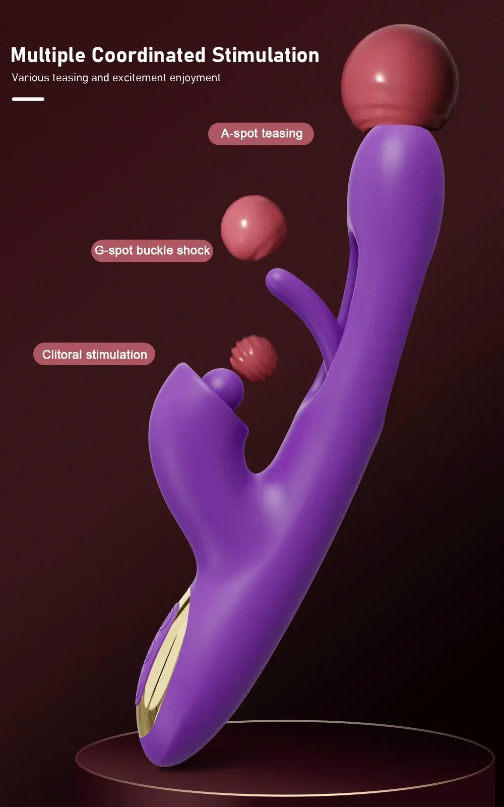 purple g spot vibrator with rotation