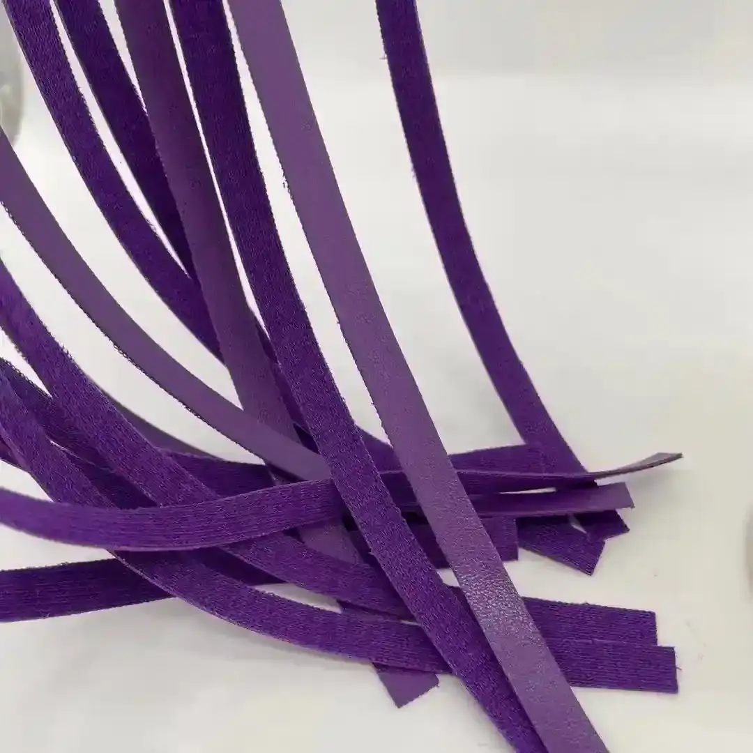 purple pu leather bondage whip