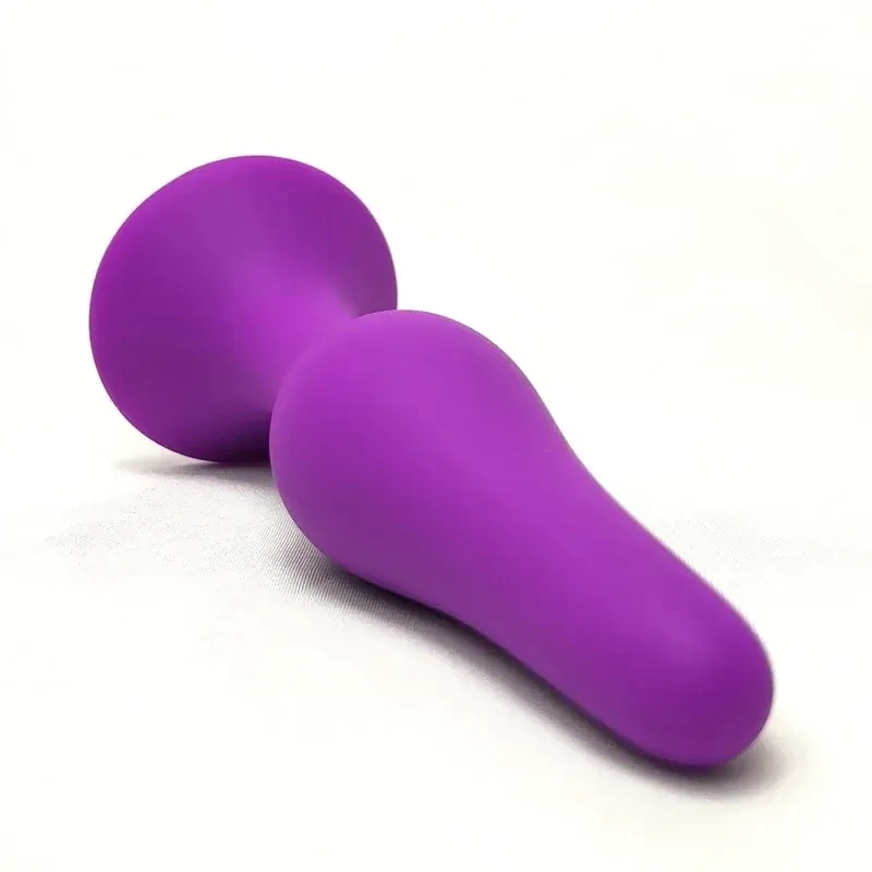 purple silicone anal plug xxx