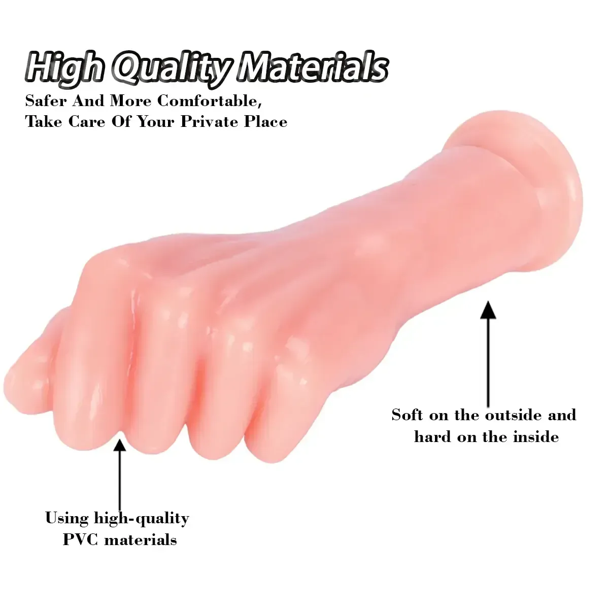 pvc butt plug with suction base