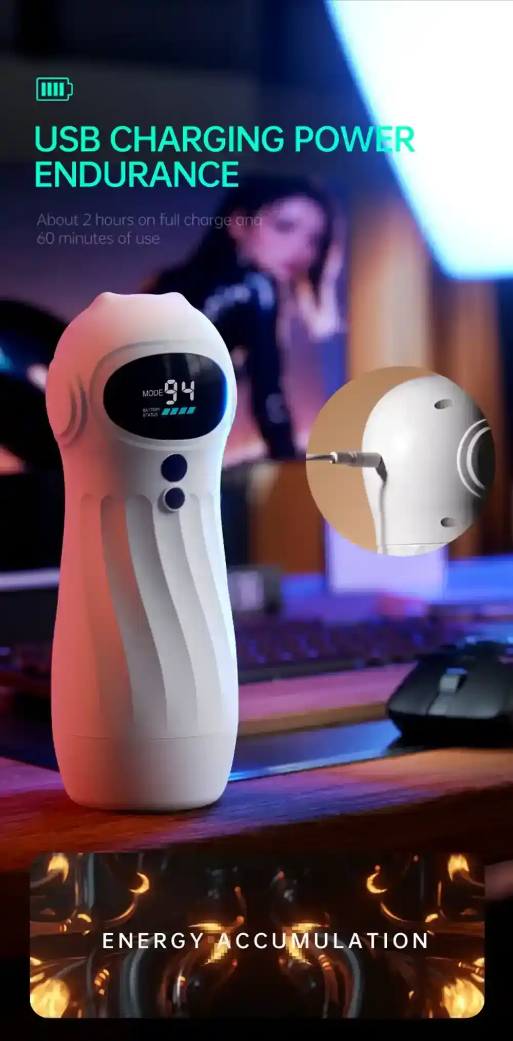 quiet operation app controlled masturbator