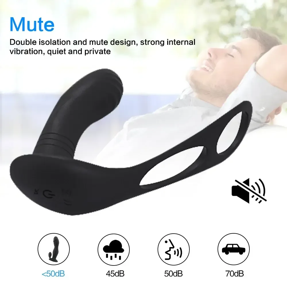 quiet remote control prostate vibrator