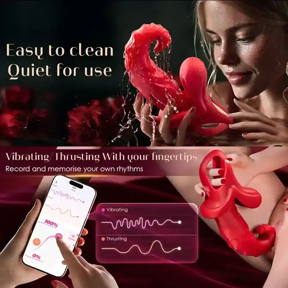 realistic tongue action clitoral stimulator
