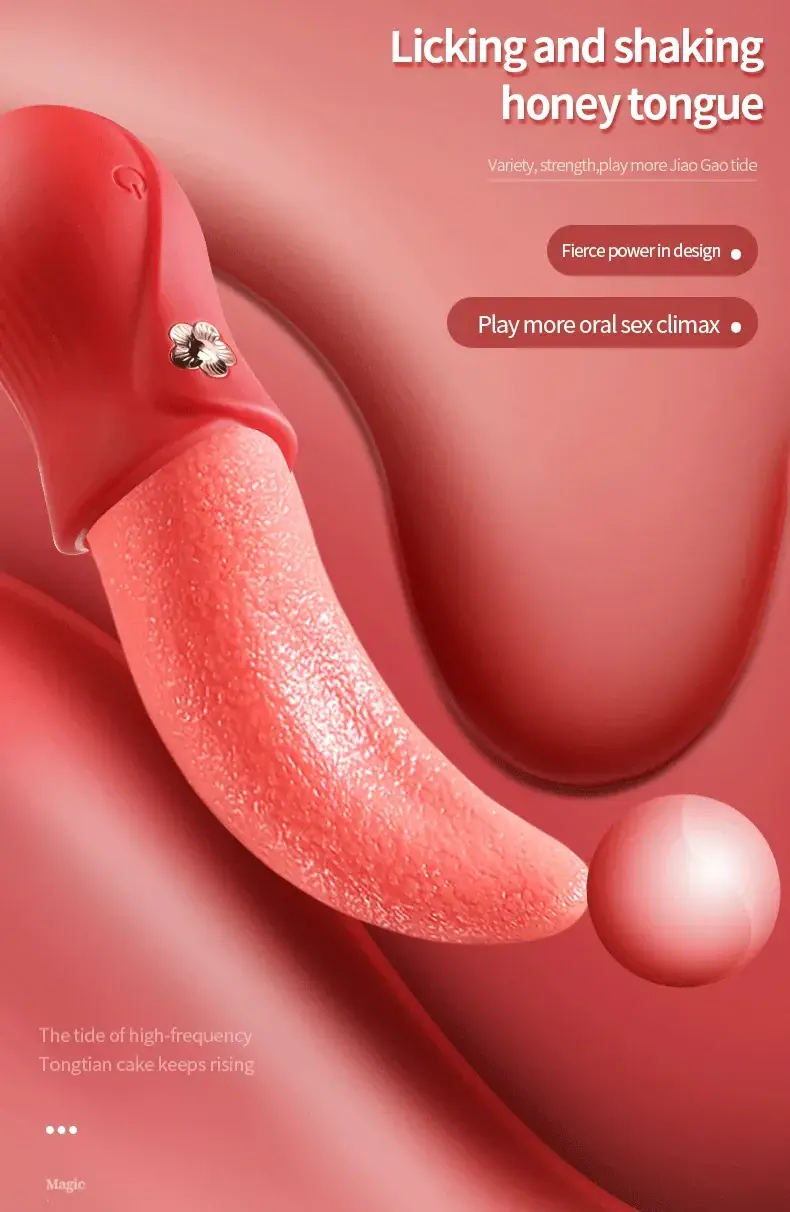 realistic tongue action vibrator for women