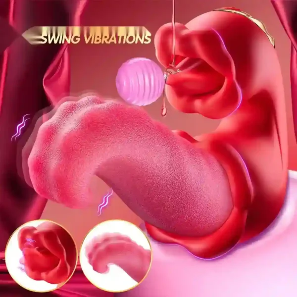 realistic tongue clitoral stimulator waterproof