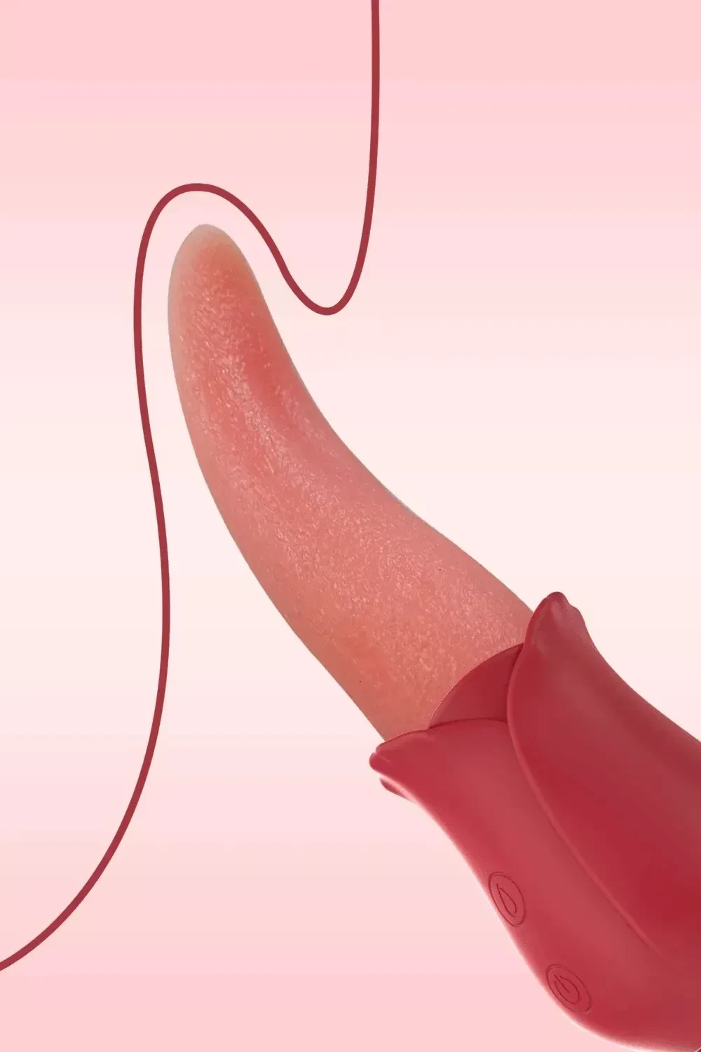 realistic tongue clitoral vibrator pink 1