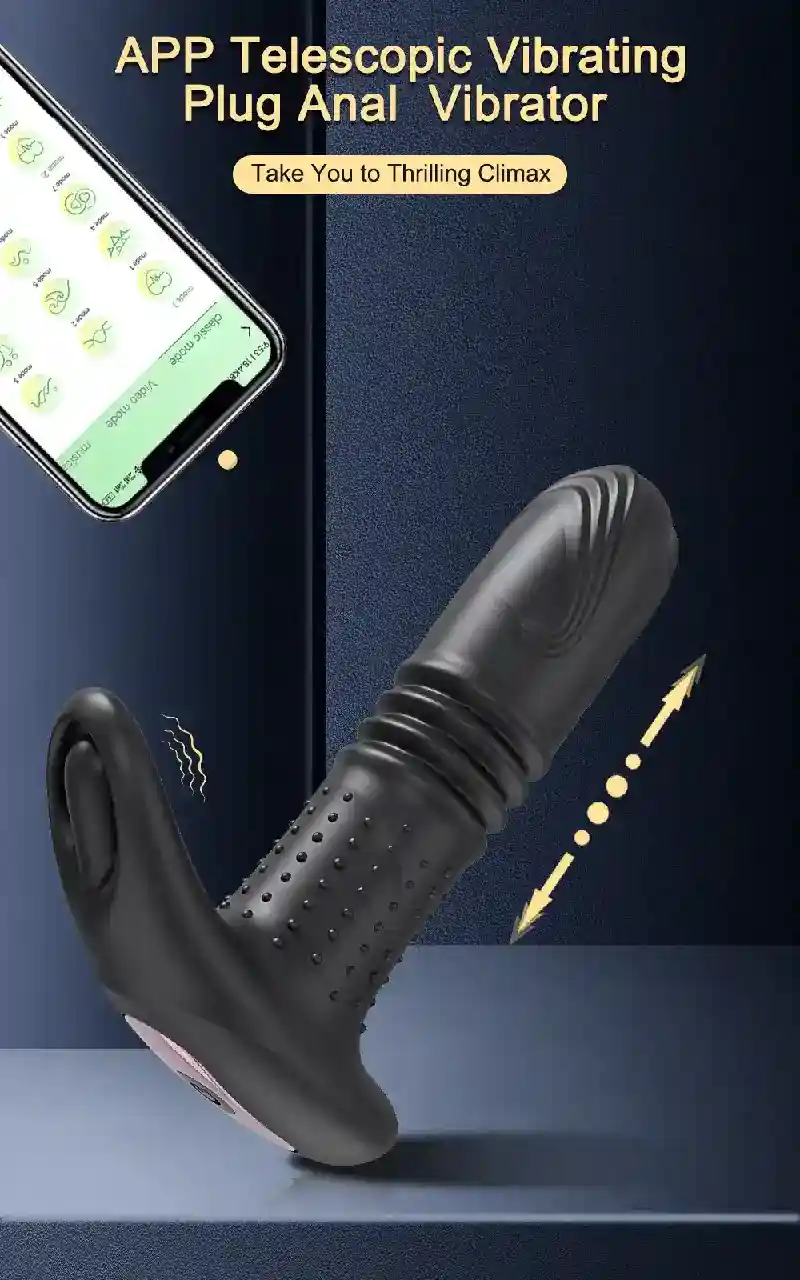 rechargeable app control anal vibrator