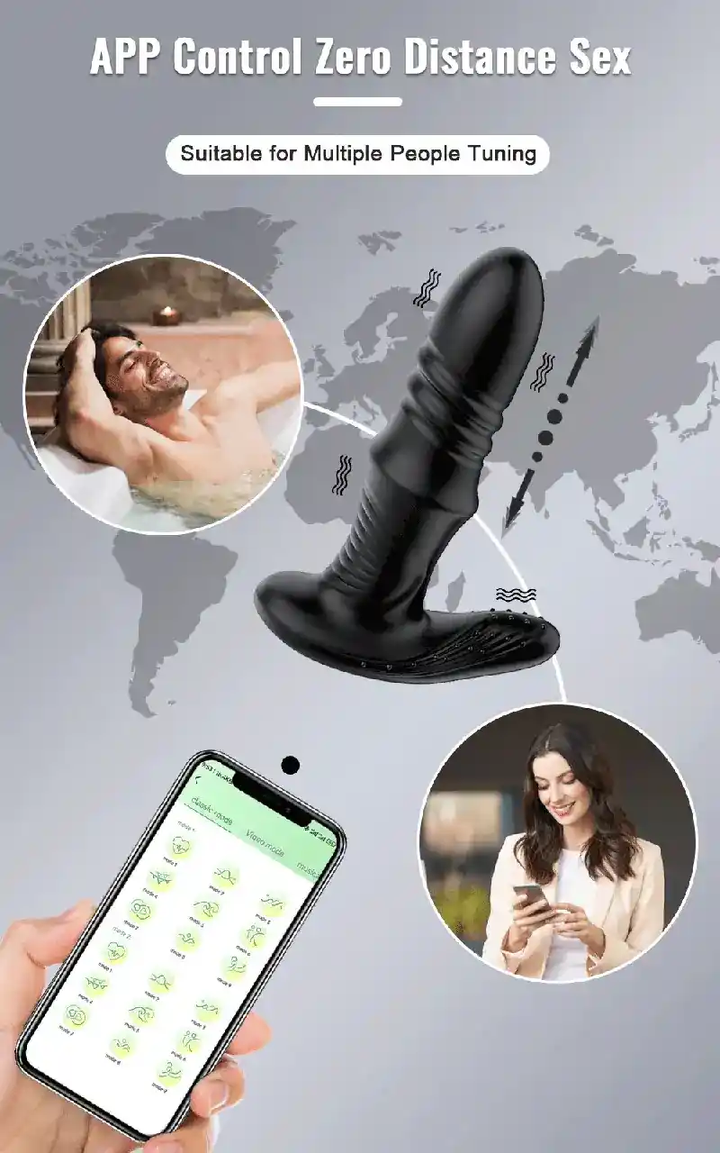 rechargeable app control anal vibrator 1