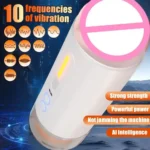 rechargeable automatic heating masturbator