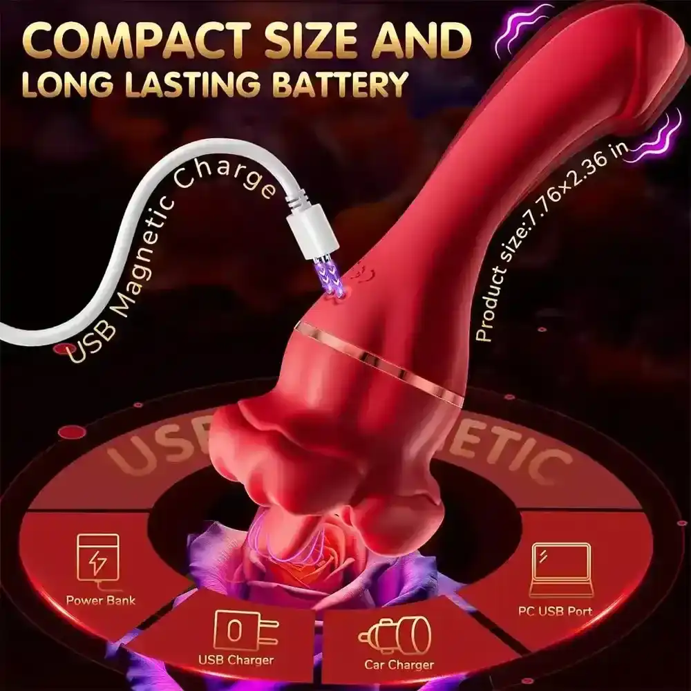 rechargeable clitoral licking vibrator