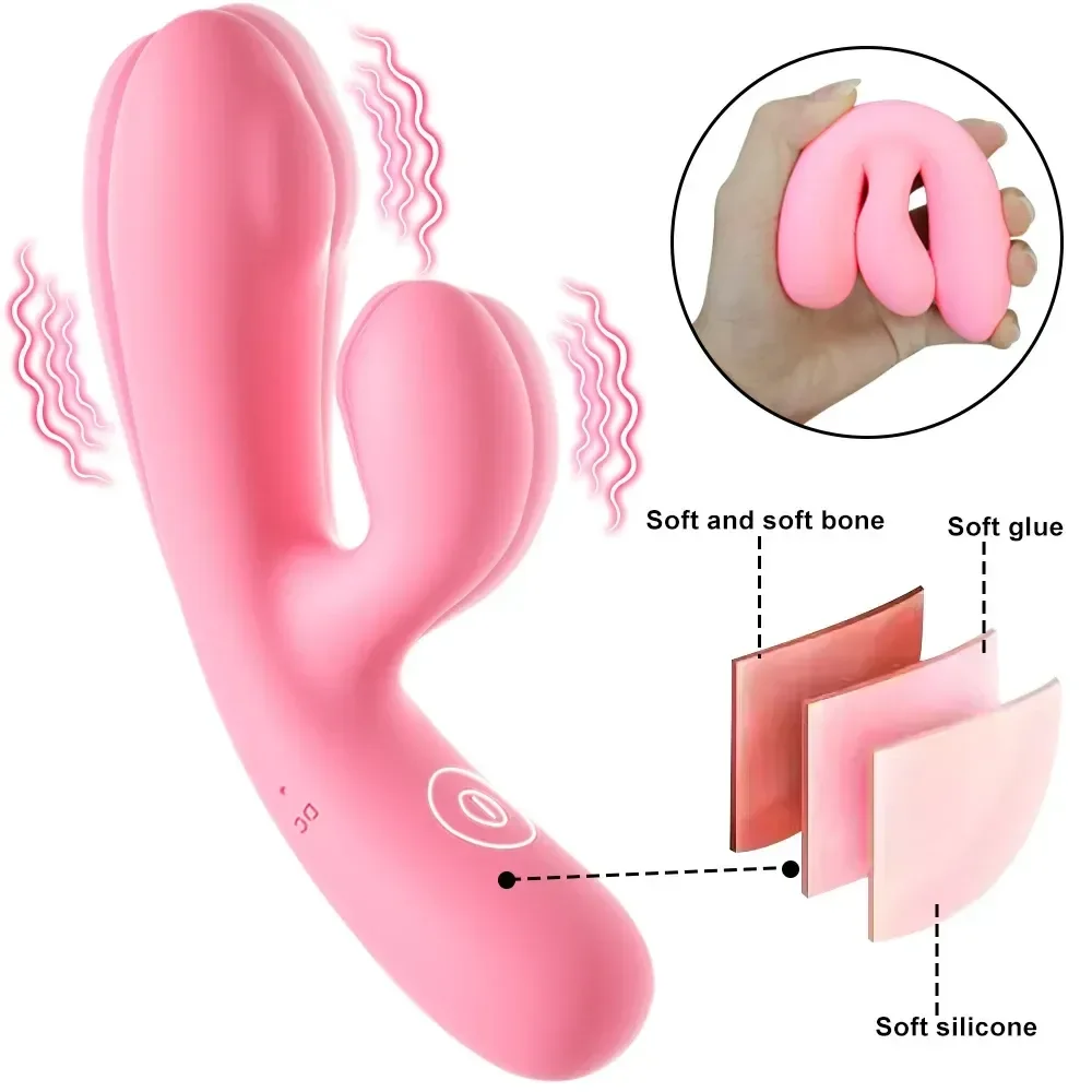 rechargeable clitoral vibrator dual motor