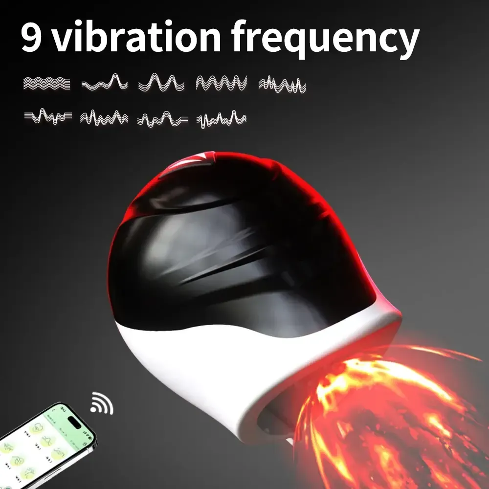 rechargeable male masturbator app control