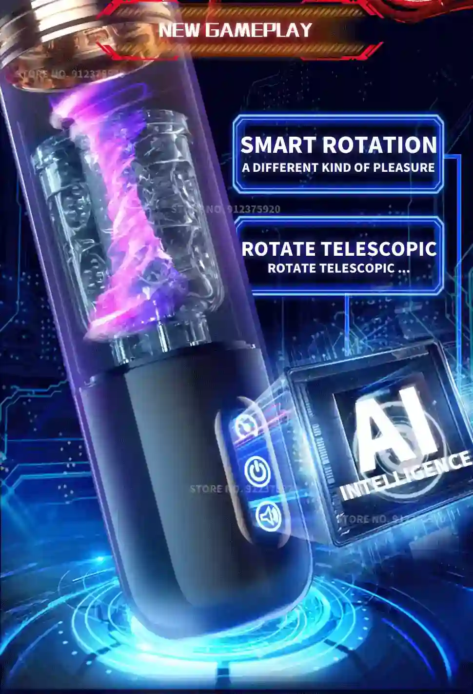 rechargeable male pleasure device