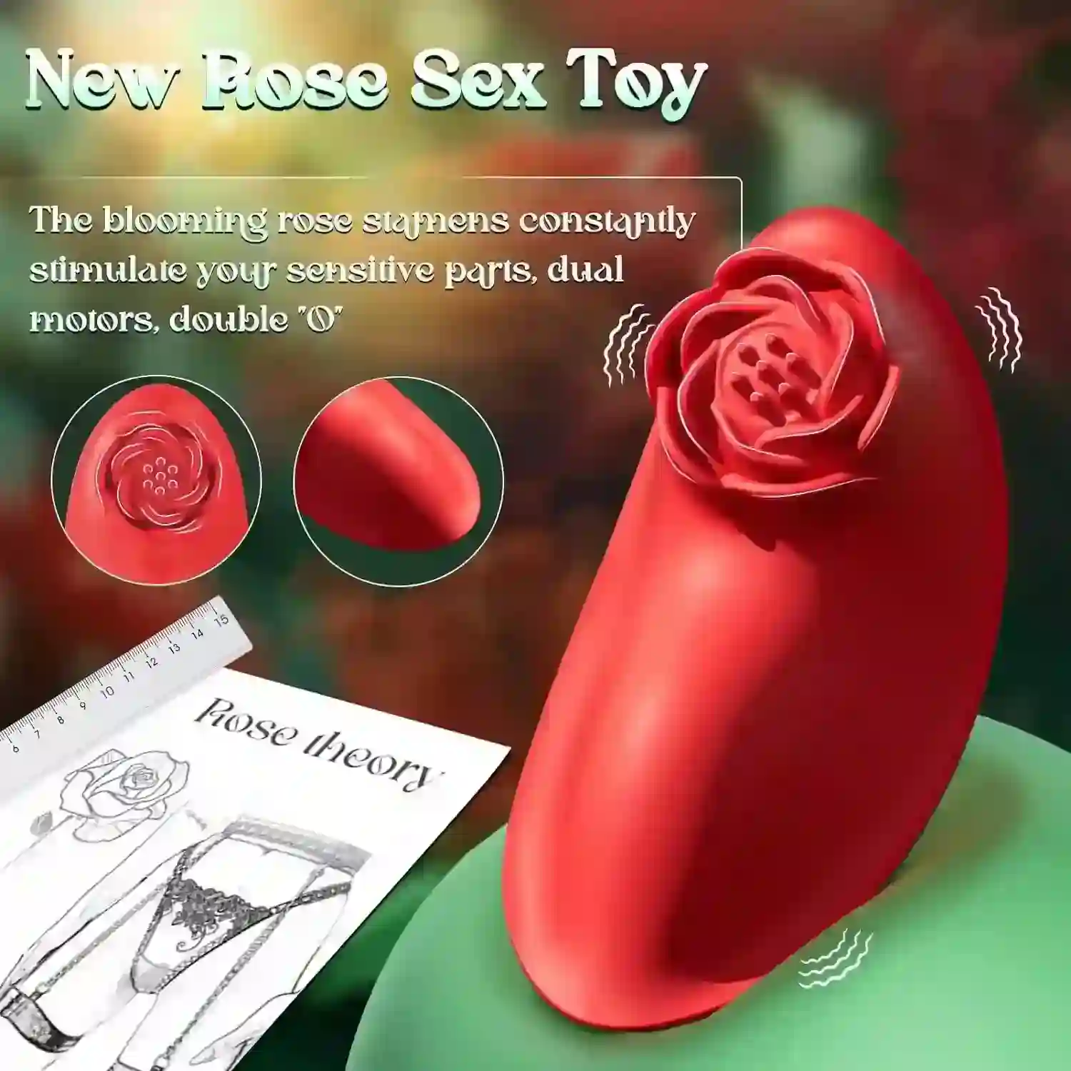 rechargeable rose massager toy