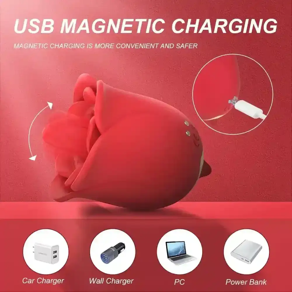 rechargeable rose vibrator quiet