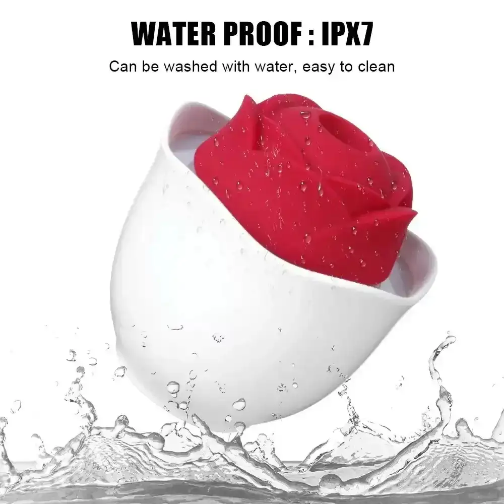 rechargeable rose vibrator waterproof
