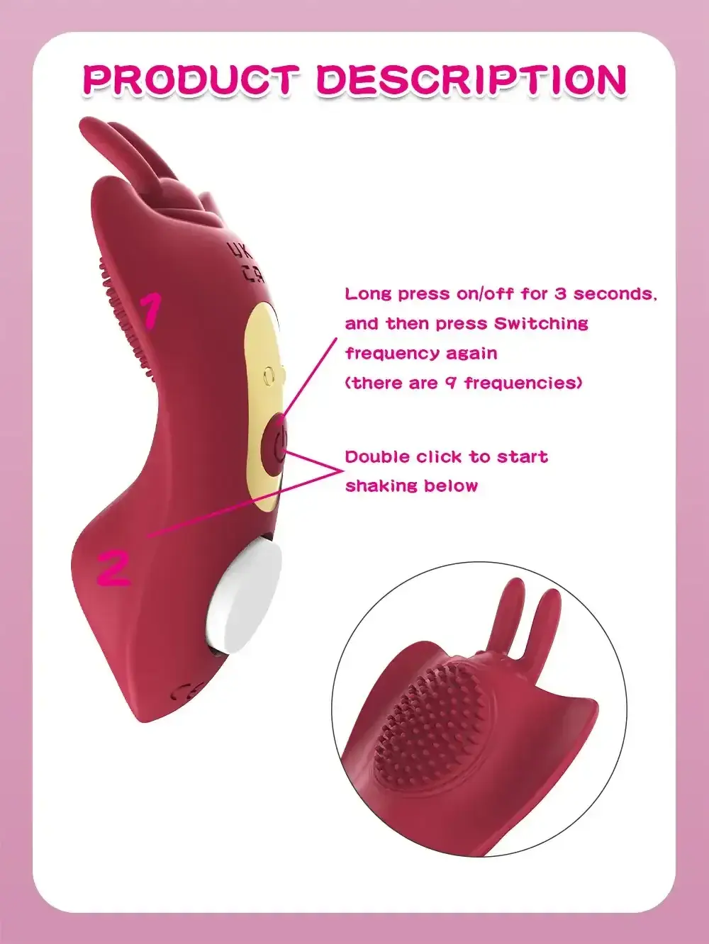 rechargeable silicone panty vibrator waterproof