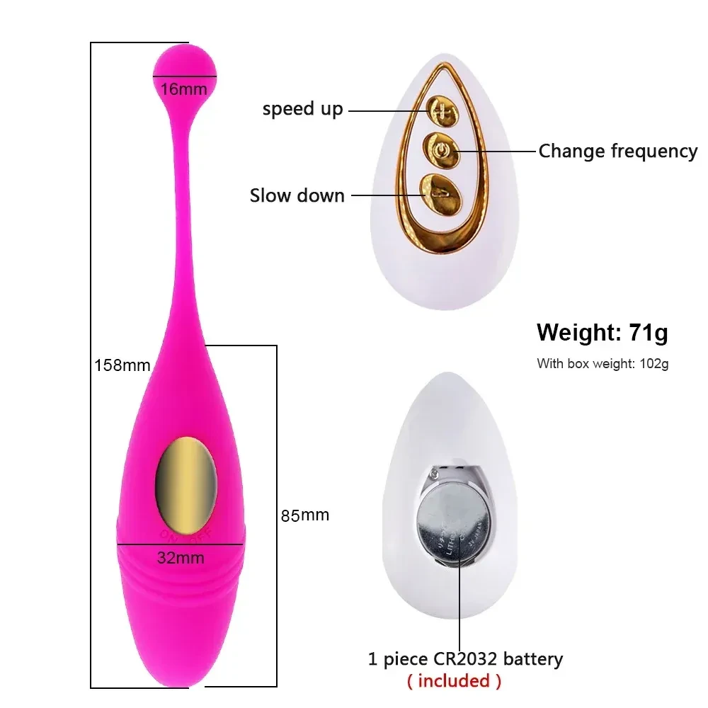 rechargeable waterproof g spot egg toy