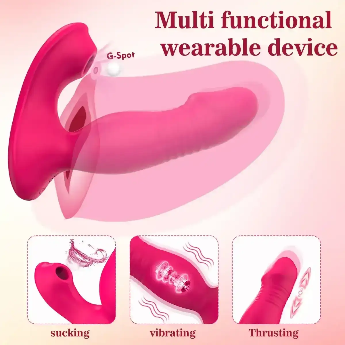 rechargeable wearable dildo silicone abs