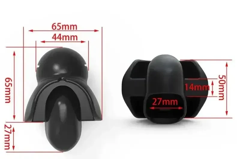 red black adjustable silicone balloon gag