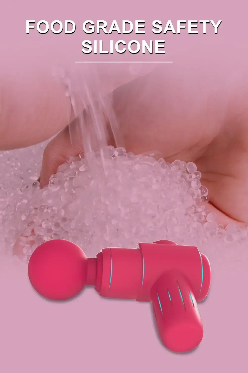 red mini wand vibrator woman