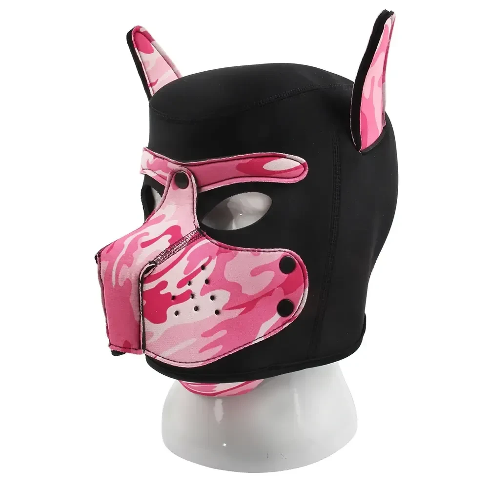 red pvc adjustable pet hood